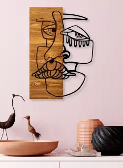 Accesoriu decorativ de perete din lemn Alexix