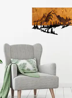 Accesoriu decorativ de perete din lemn Dag 2