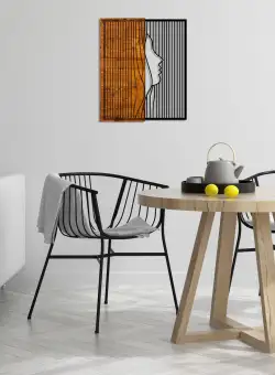 Accesoriu decorativ de perete din lemn Esaret