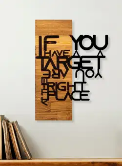 Accesoriu decorativ de perete din lemn If you have target