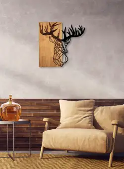 Accesoriu decorativ de perete din lemn MA-285