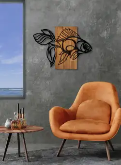 Accesoriu decorativ de perete din lemn MA-306