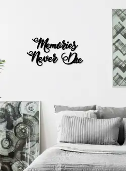 Accesoriu decorativ de perete din lemn Memories never die