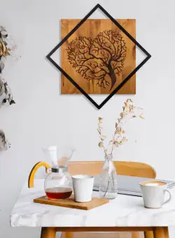 Accesoriu decorativ de perete din lemn Tree 2