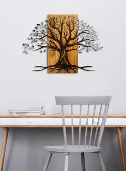 Accesoriu decorativ de perete din lemn Willow - 382-A