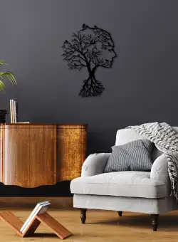 Accesoriu decorativ de perete metalic Acacia tree - 266