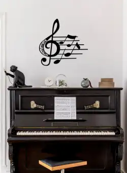 Accesoriu decorativ de perete metalic Fast music - 527