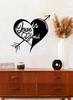 Accesoriu decorativ de perete metalic Love in Blind - 530