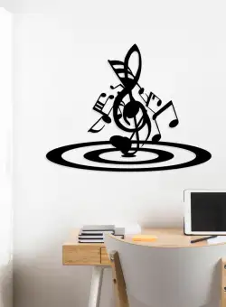 Accesoriu decorativ de perete metalic Musical 1