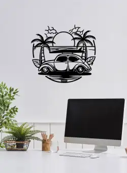 Accesoriu decorativ de perete metalic Sea sand - 520