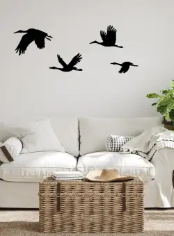 Accesoriu decorativ de perete metalic Stork