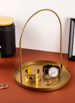 Accesoriu metalic decorativ Decorative Metal Accessory Artistic 4, Aur, 22.5x28 cm