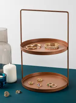 Accesoriu metalic decorativ Decorative Metal Accessory Classic 3, Cupru, 21x33 cm