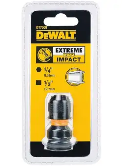 Adaptor de impact - patrat 1/2 la hexagonal 1/4 52mm DeWALT® - DT7508