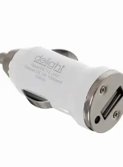 Adaptor priza bricheta USB -alb
