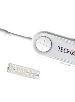 Adaptor Wireless 2 in 1 Receptor si Transmitator Audio TX/RX Techstar® M28 Alb, cu Bluetooth BT 5.3 si Conector Port Audio 3.5mm