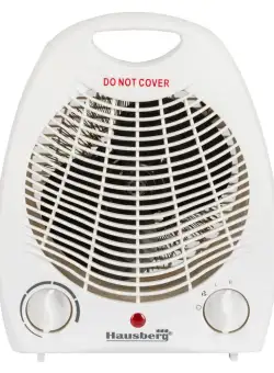 Aeroterma Hausberg HB-8501, 2000 W, 2 nivele de putere, termostat reglabil, protectie supraincalzire
