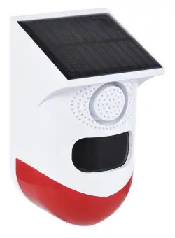 Alarma solara cu telecomanda, pentru exterior