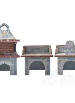 Ansamblu Gratar Gradina Family - Piatra Naturala Poligonala