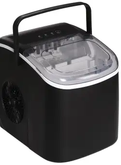 Aparat de gheata HOMCOM, 12 kg in 24 de ore, 9 cuburi gata în 6-12 minute | Aosom RO