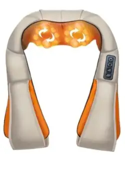 Aparat de Masaj Shiatsu, Cervical, Lombar, Relaxare si Ameliorare Dureri, Infrarosu, Timer 15 minute, 24W