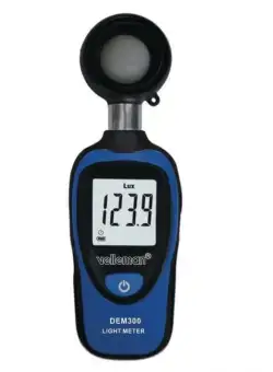 Aparat de masurat intensitatea luminii (luxmetru) Velleman DEM300, 0-200.000 lux