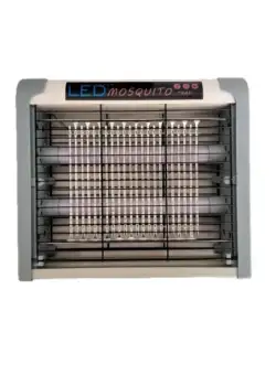 Aparat Electric Anti Insecte, Anti Tantari, 2 Tuburi UV LED, 360°, Putere 1W, Buton ON/OFF, Alb