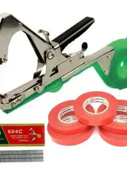 Aparat pentru legat vita de vie si legume + 10.000 capse + 20 role de banda