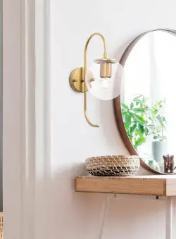 Aplica de perete Jewl, Auriu