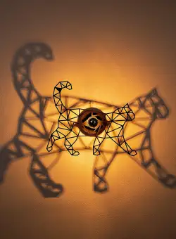 Aplica De Perete Kat, Negru