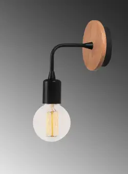 Aplica de perete Lumi, Negru