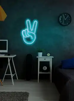 Aplica de Perete Neon Victory Sign