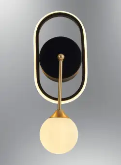 Aplica De Perete Walley, Negru