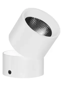 Aplica LED Techstar® AP, Putere 7W, Culoare Lumina 4500K, Diametru 6cm, CRI 80+, Corp Aluminiu, Reglabil 90°, Alb