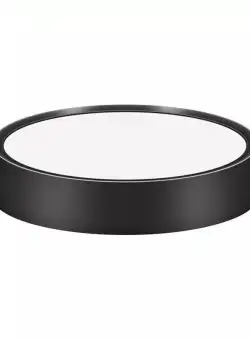 Aplica LED Techstar® Slim P, Putere 10W, Culoare Lumina 4000K, Diametru 10cm, Grosime 3cm, CRI 80+, Corp Aluminiu, Negru