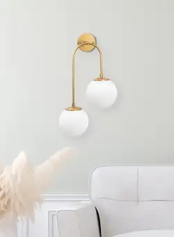 Aplica perete Jewel, 30 W, Auriu, H 55 cm