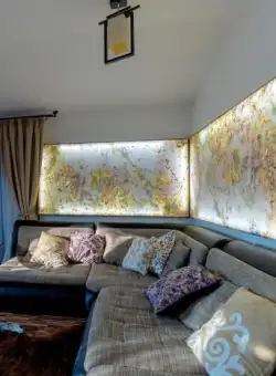 Ardezie Flexibila SKIN - Indian Autumn Translucida 210 x 105 cm