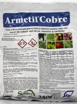 Armetil Cobre 250 gr fungicid sistemic si de contact Solarex (vita de vie, cartof, tomate)