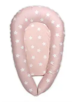 Baby Nest 3 in 1, Lorelli, 110 x 70 x 15 cm, husa bumbac ranforce, Pale Blush