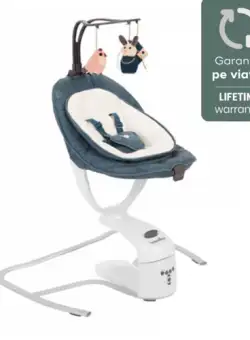 Balansoar Babymoov Swoon Motion Blue Petal, 0-9 kg (Albastru)