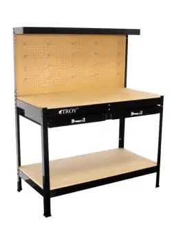 Banc de lucru cu panou perforat si sertare Troy 90014, 100 Kg