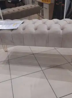 Banca Tasty 1 tapitata cu picioare cromate din metal