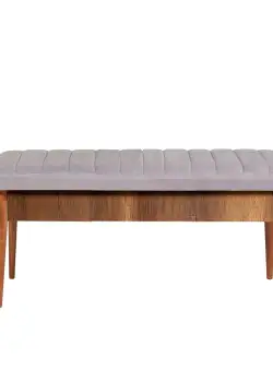 Bancă Vina Bench 5, Nuc, 48x40x110 cm