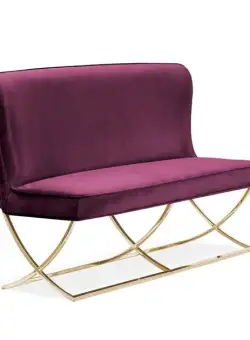 Bancuta tapitata Scarlet burgundy – H98 cm