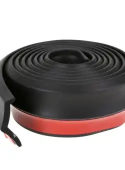 Banda Protectie Spoiler, Bara Tuning Auto Universala din Cauciuc, Neagra, 2.5 M