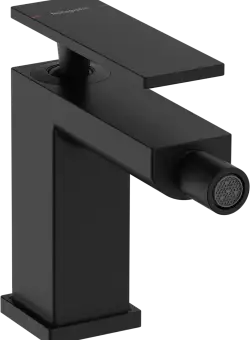 Baterie bideu Hansgrohe Tecturis E ventil pop-up negru mat