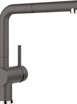 Baterie bucatarie Blanco Linux-S cu dus extractibil gri piatra