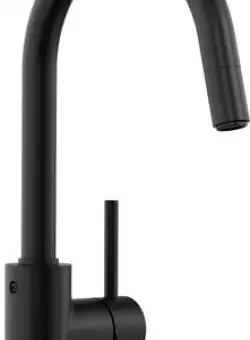 Baterie bucatarie Blanco Mida-S cu dus extractibil negru mat