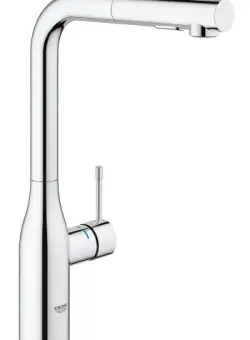 Baterie bucatarie Grohe Essence cu dus extractibil dual spray pipa L crom