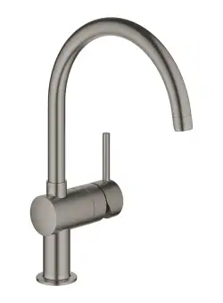 Baterie bucatarie Grohe Minta cu pipa C brushed hard graphite